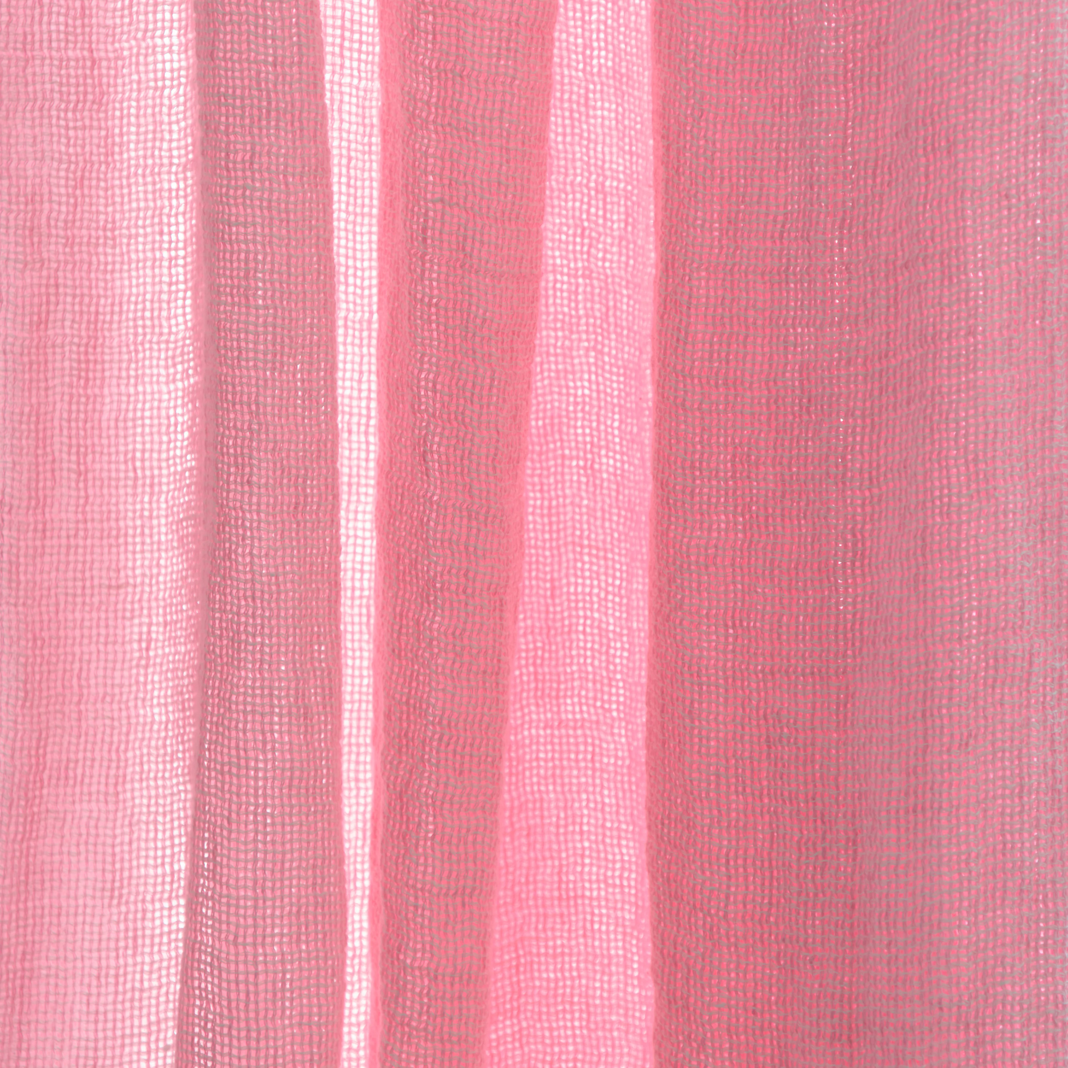 Voile natté en lin lavé - Rose Granité - Image 3