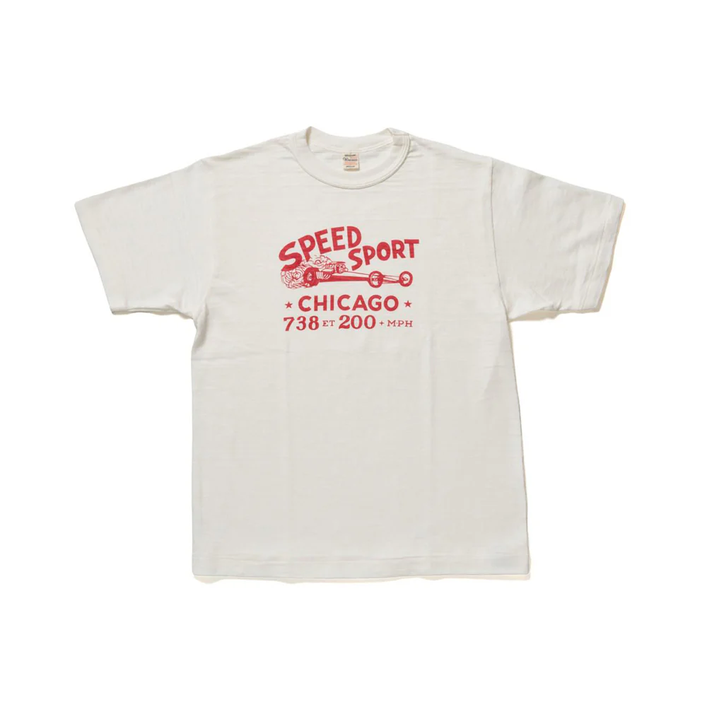 Warehouse & Co - T shirt Speed Sport - Blanc