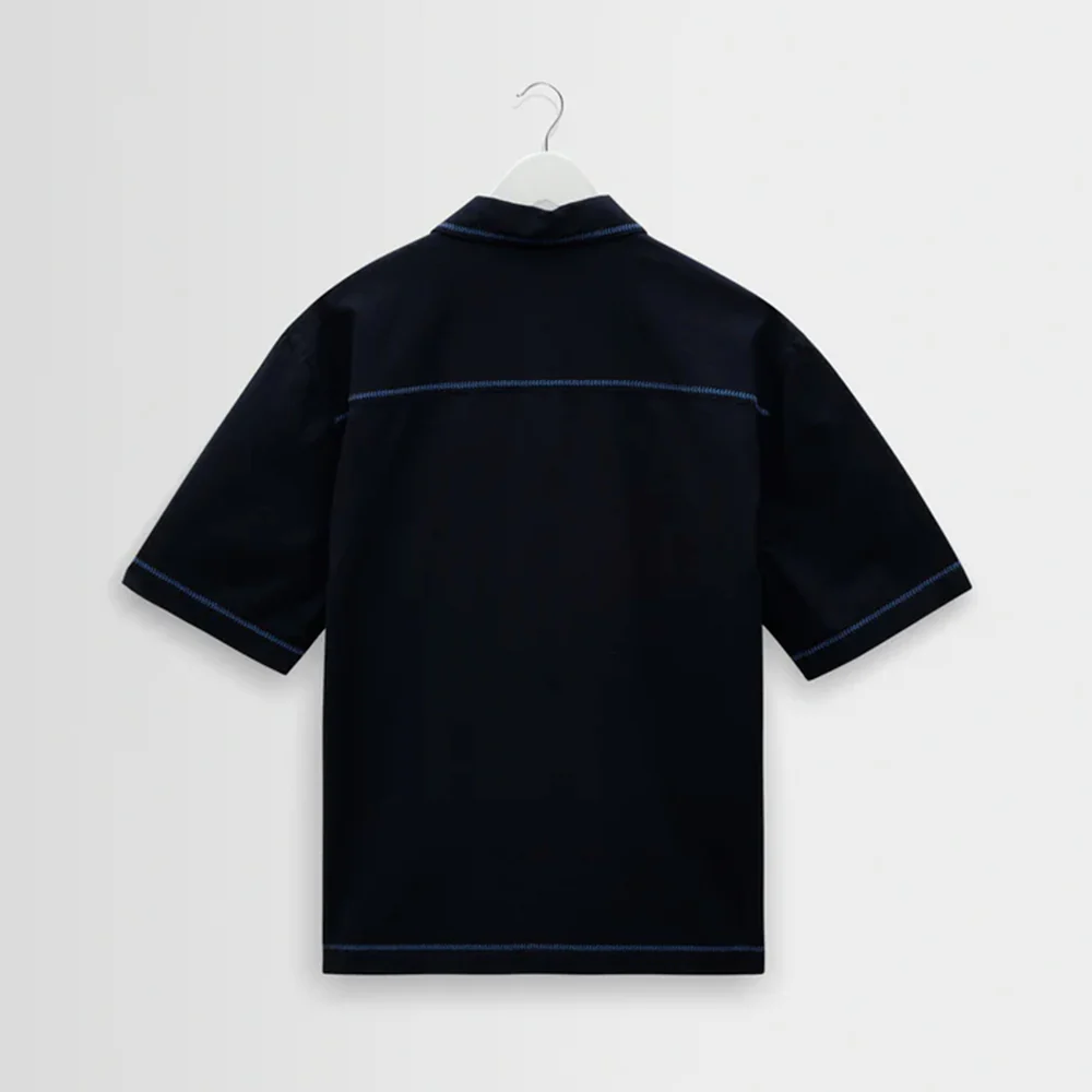 Wax London - Chemise Keats SS - Marine - Image 6