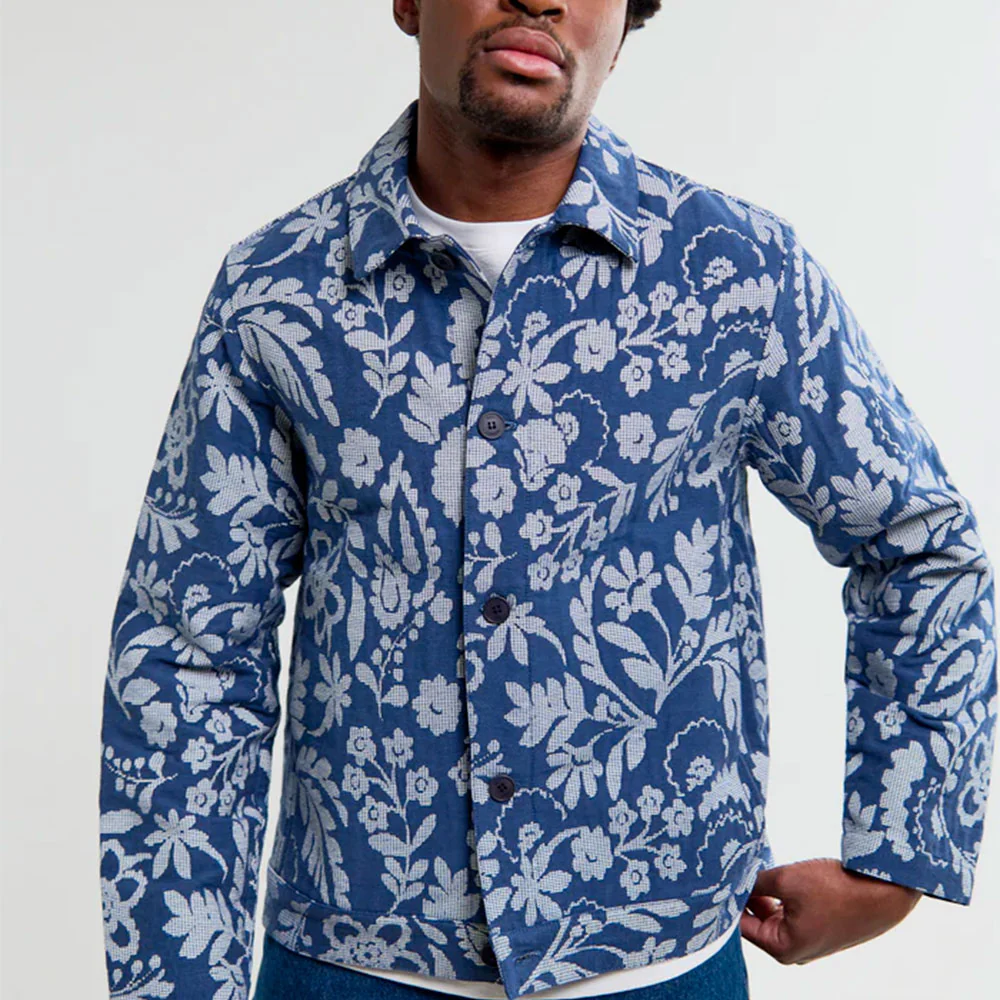 Wax London - Veste Iggy - Bleu Ecru - Image 4