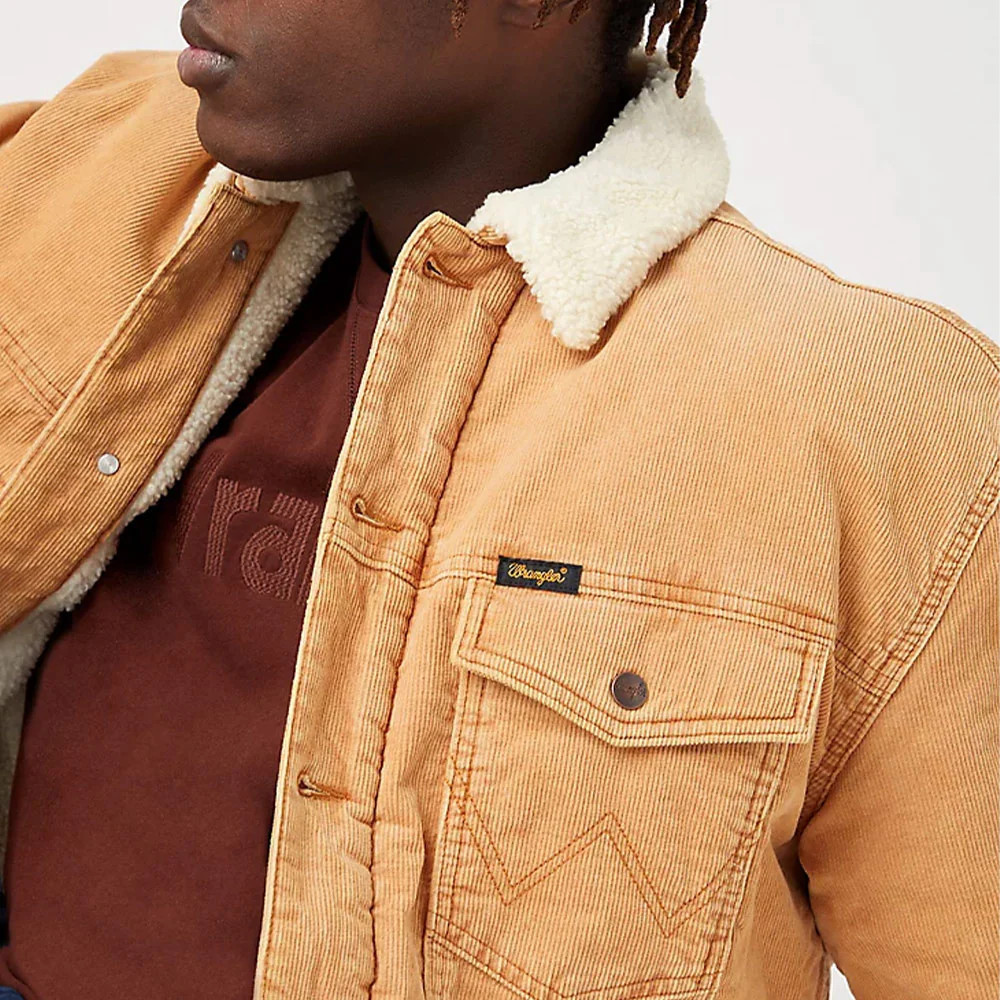Wrangler - Veste en Jean - Camel - Image 4