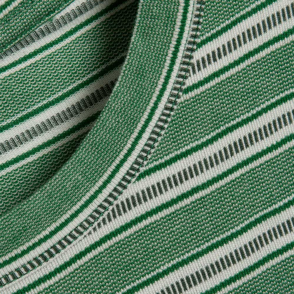 YMC - T-shirt Triple - Vert Rayé - Image 5